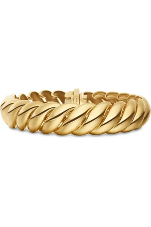 David Yurman Sculpted Cable armband i 18K gult guld (14 mm)
