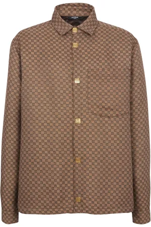 Balmain Skjortjacka med monogram