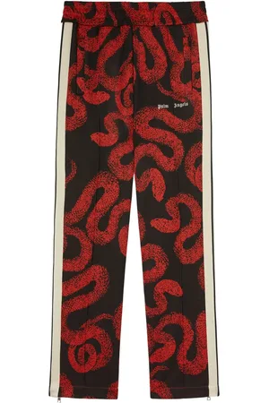 Palm Angels Ormskinnsmönstrade trackpants