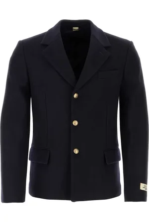Gucci Enkelknäppt blazer med präglade knappar