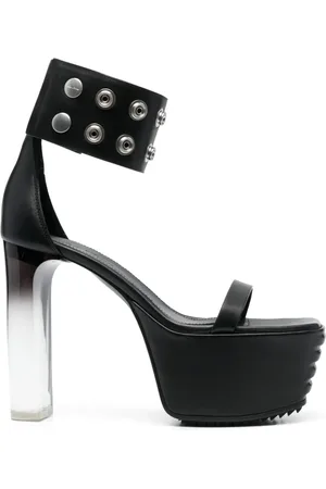 Rick Owens Edfu platåsandaler med nitar 135 mm