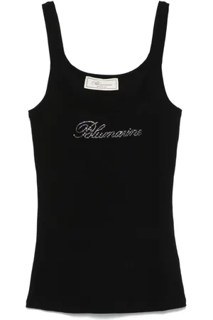 BLUMARINE Linne med strasslogotyp