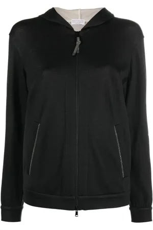 Brunello Cucinelli Monili hoodie med dragkedja