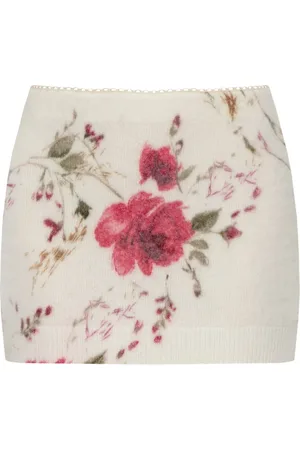 BLUMARINE Blommig minikjol