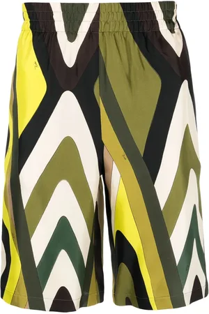 Puccini Sidenshorts med geometriskt tryck