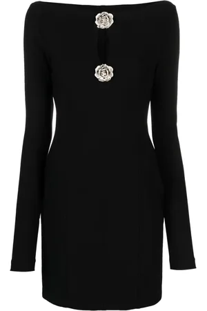 BLUMARINE Miniklänning med rosbrosch
