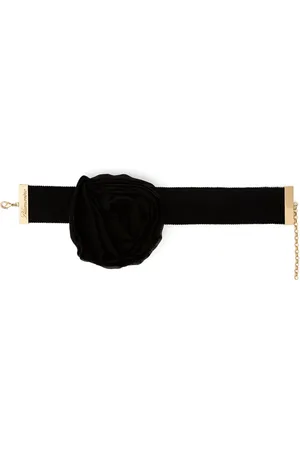 BLUMARINE Choker med blomapplikation