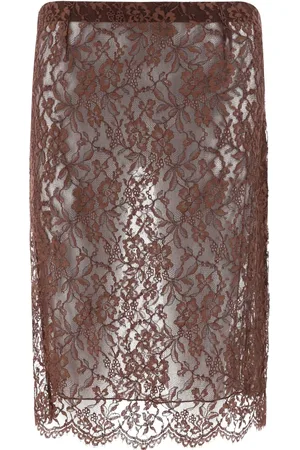Saint Laurent Pennkjol i spets