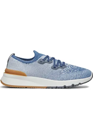 Brunello Cucinelli Spräckliga låga sneakers