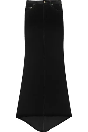 Saint Laurent Kjol med sammetseffekt