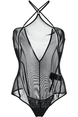 KNWLS Celest halvskir body med halterneck
