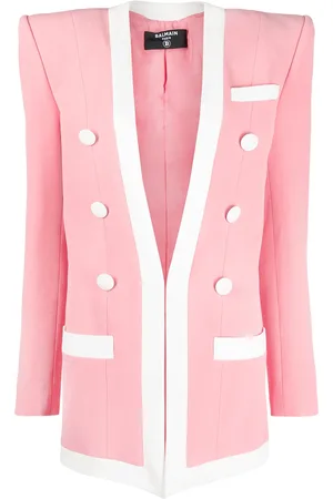 Balmain Blazer med kontrastkant