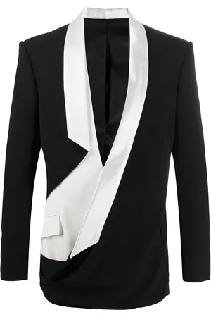Balmain Draperad skräddad blazer