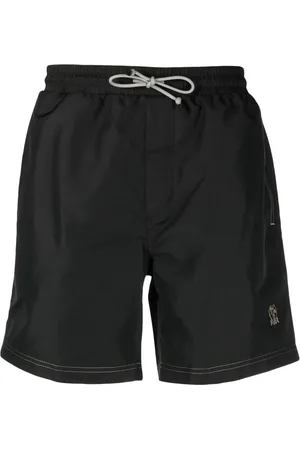 Brunello Cucinelli Badbyxor med broderad logotyp