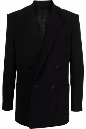 Balmain Dubbelknäppt blazer med spetsiga slag