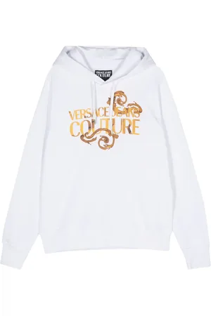 VERSACE Hoodie med logotyp