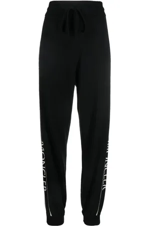 Moncler Stickade trackpants med logotypband