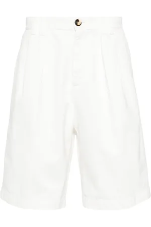 Brunello Cucinelli Raka plisserade chinos