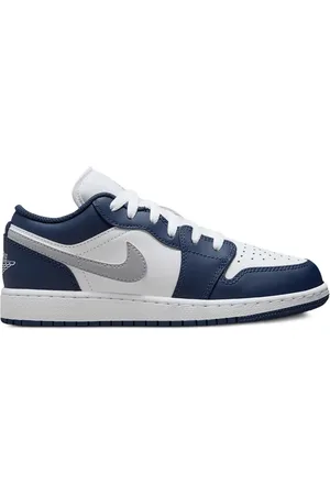 Jordan Air 1 White/Wolf Grey/Midnight Navy låga sneakers