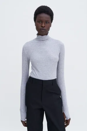 Filippa K Rib Mock Neck Top