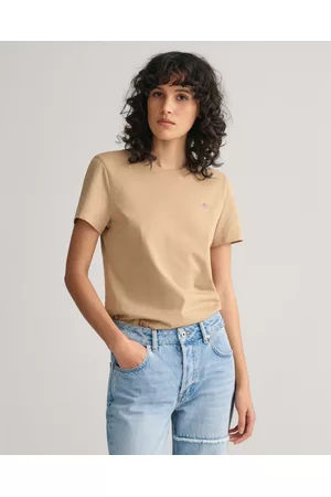 GANT Kvinna T-shirts - Dam Shield T-shirt (XXXL)