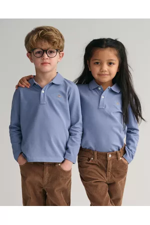 GANT Pikétröjor - Barn Kids Shield långärmad pikétröja (98/104)