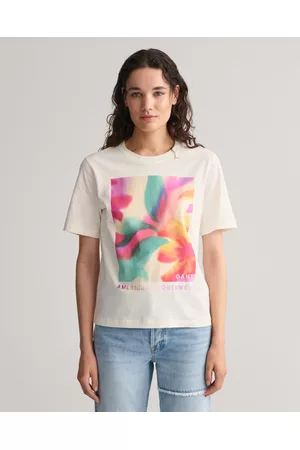 GANT Kvinna T-shirts - Dam Floral Graphic T-shirt (S)