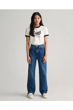 GANT Flicka Straight jeans - Teens Teen Girls jeans med raka ben och sprund (146/152)