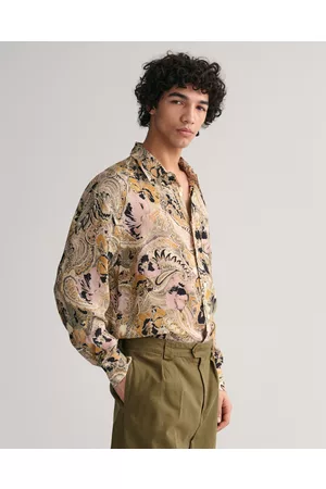 GANT Man Casual skjortor - Herr Oversized Paisley lyocellskjorta (XXXL)