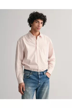 GANT Man Casual skjortor - Herr Oversized randig poplinskjorta (XL)
