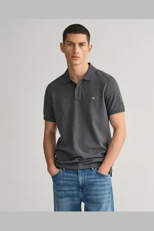 GANT Herr Slim fit Shield pikétröja (S)