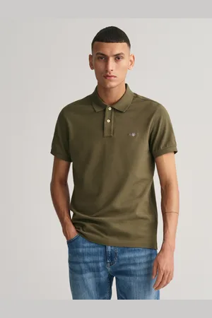 GANT Herr Slim fit Shield pikétröja (S)