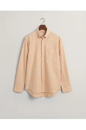 GANT Herr Regular fit Archive rutig oxfordskjorta (S)