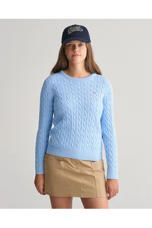 GANT Teens Teen Girls Shield kabelstickad bomullströja (134/140)