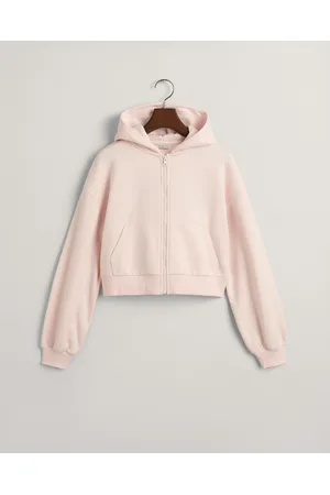 GANT Teens Teen Girls Script Graphic cropped zip hoodie (134/140)
