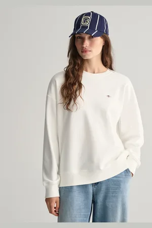 GANT Dam Shield sweatshirt med rund hals (M)
