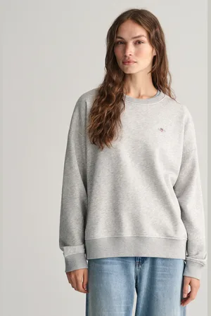 GANT Dam Shield sweatshirt med rund hals (XS)