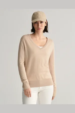 GANT Dam Randig keps i linne (ONE SIZE)