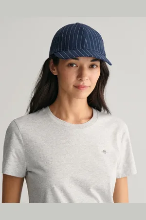 GANT Dam Randig keps i linne (ONE SIZE)