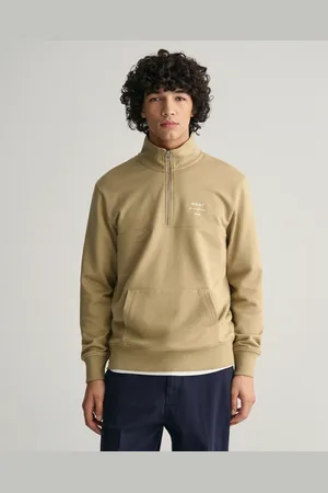 GANT Herr Script Graphic half-zip sweatshirt (S)