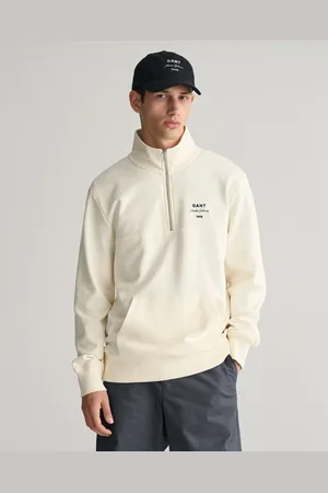 GANT Herr Script Graphic half-zip sweatshirt (S)