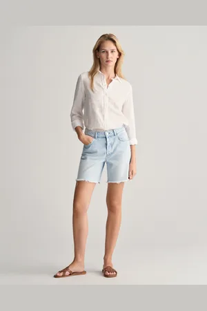 GANT Dam Regular fit halvlånga denimshorts (26)