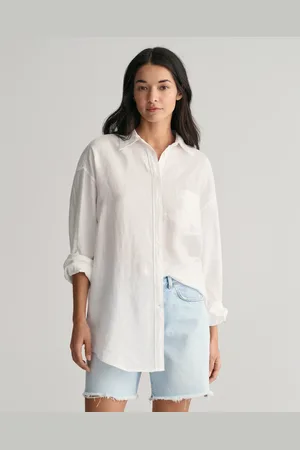 GANT Dam Oversized linneskjorta (34)