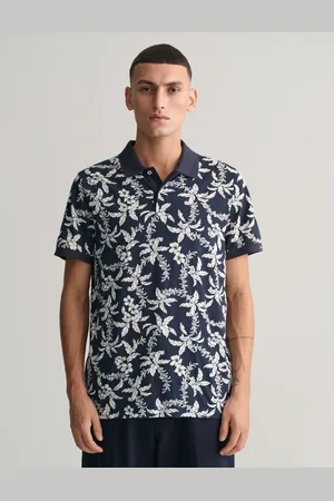 GANT Herr Palm Lei Print pikétröja (S)