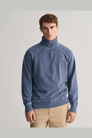 GANT Herr Sunfaded Sweatshirt med halv dragkedja (S)