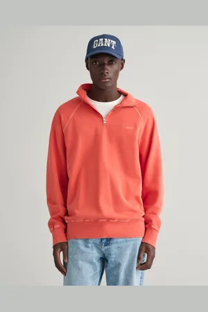 GANT Herr Sunfaded Sweatshirt med halv dragkedja (S)