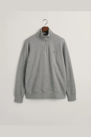 GANT Herr Basic Archive Shield sweatshirt med halv dragkedja (S)