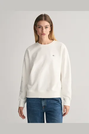 GANT Dam Shield sweatshirt med rund hals (XS)
