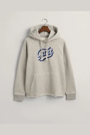GANT Herr Avklippt hoodie (S)