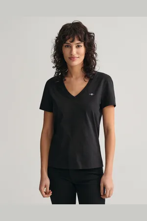 GANT Dam Shield V-ringad T-shirt (XS)